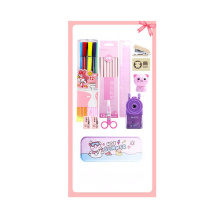 Andstal Pink Kids Papelary Set Set Cartoon School Papelary colocou os alunos de volta para a escola.